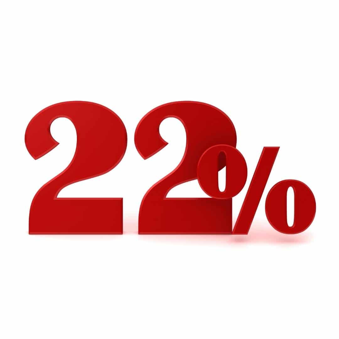 22% הנחה